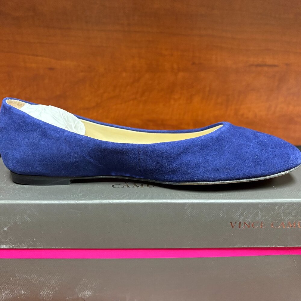Vince Camuto  New Navy True Suede Flats